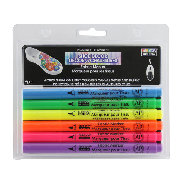 SHOE DECOR FABRIC MARKER FLUORESCENT SET SHOE DECOR FABRIC MARKER FLUORESCENT SET