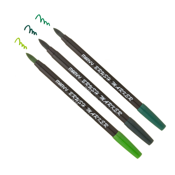 BRUSH MARKER - GREENS BRUSH MARKER - GREENS