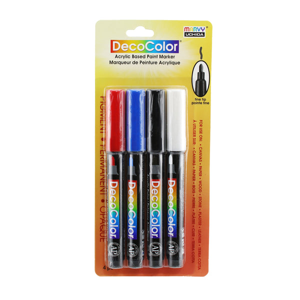 DECOCOLOR® ACRYLIC 4 PC FINE BASIC SET DECOCOLOR® ACRYLIC 4 PC FINE BASIC SET