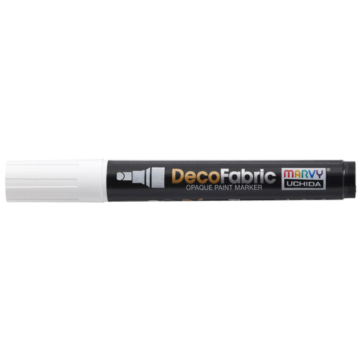 Decofabric marker whtie with cap on