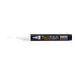 Decofabric marker white with cap off and color line at tip