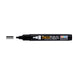 Decofabric marker black with cap off and color line at tip