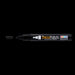 Decofabric marker black with cap off and color lines at tip with black background
