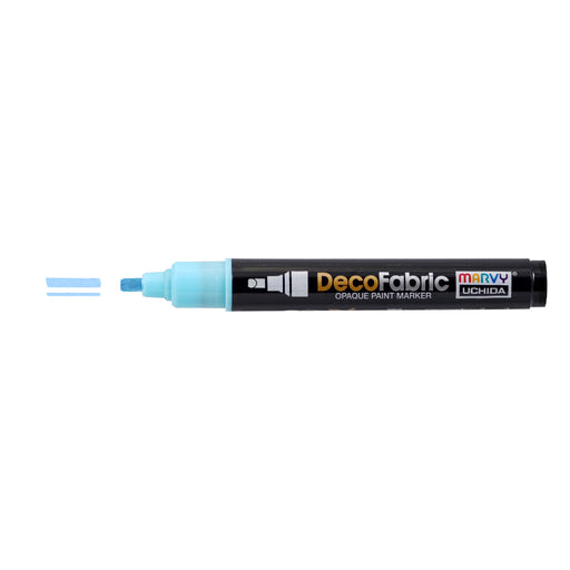 Decofabric fluorescent blue with cap off and color line at tip