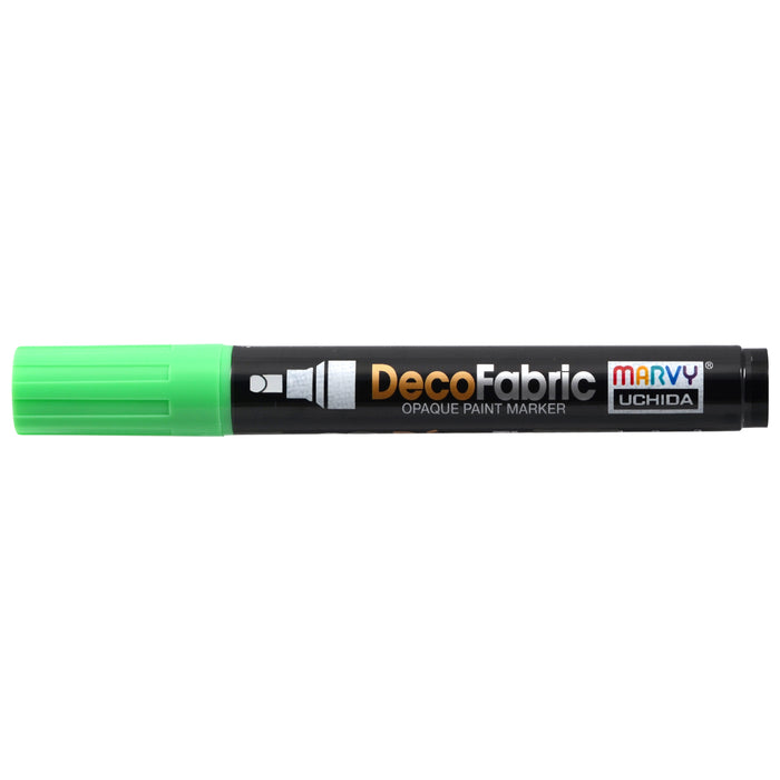 Decofabric marker fluorescent green with cap on