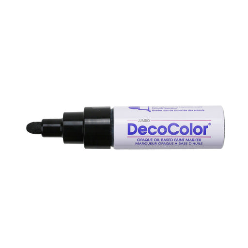 DecoColor jumbo tip marker black with cap off