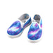 Galaxy shoe decorating project using the water brush