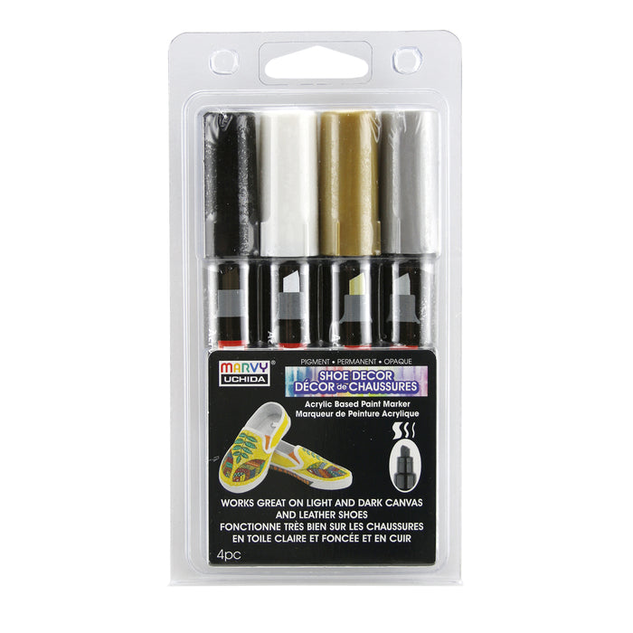 Shoe decor decocolor acrylic classic set front