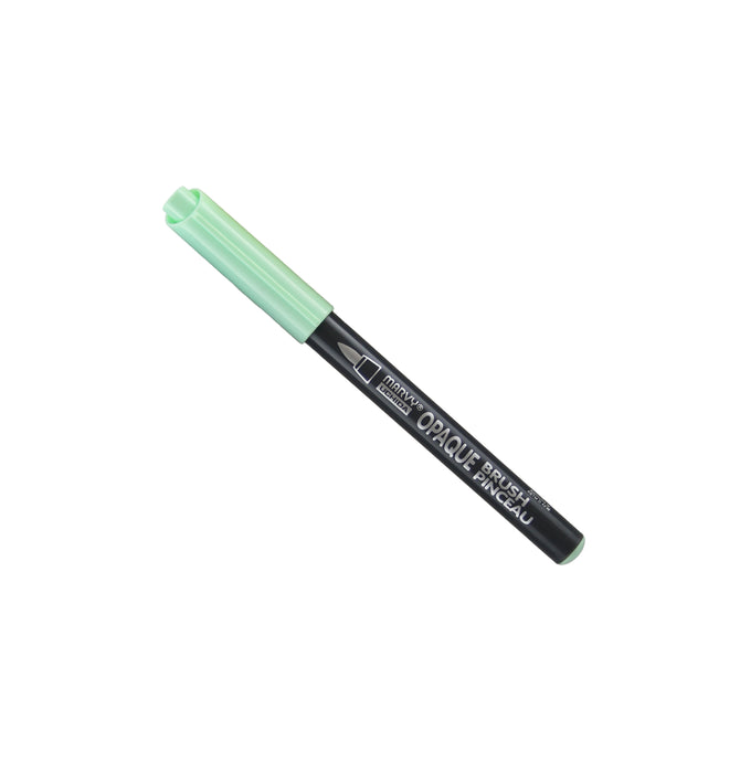 Peppermint Opaque brush with cap on.
