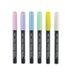 Opaque brush pastel set with cap on. In bubblegum pink, wisteria, pale blue, peppermint, yellow and white.