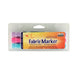 MARVY® FABRIC MARKER CHISEL TIP 3 piece set fluorescent purple, neon pink, and sky blue - Marvy Uchida