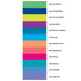 LE PLUME II 12 PIECE BRIGHT SET color chart with leaf green, ultramarine, yellow green, iris purple, peacock green, sky blue, butterscotch, persimmon, scarlet, emerald, sapphire, and amethyst