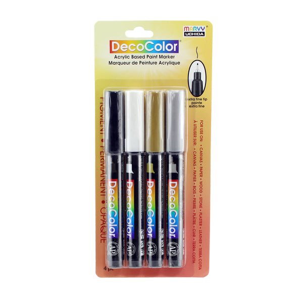 DECOCOLOR® ACRYLIC 4 PC EXTRA FINE SET B