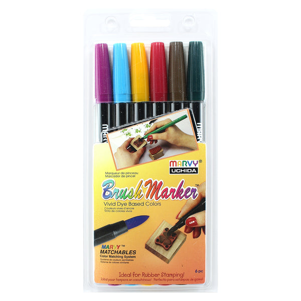 BRUSH MARKER - 6 PIECE VICTORIAN SET C