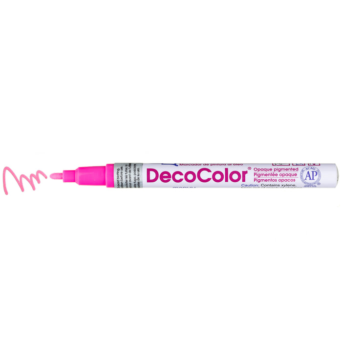 DECOCOLOR® PAINT MARKER FINE rosemarie with color squiggle at the tip