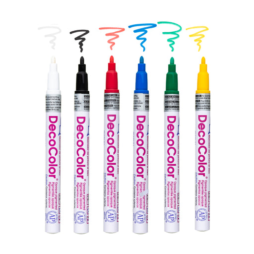 DECOCOLOR&reg; PAINT MARKER FINE TIP SET A