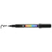 Decocolor Acrylic fine tip whblackite with cap off and color squiggle at tip