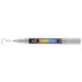 Decocolor acrylic fine tip marker silver with cap off and color lines at tip