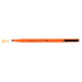 Le pen flex fluorescent orange with cap off and color squiggle at tip