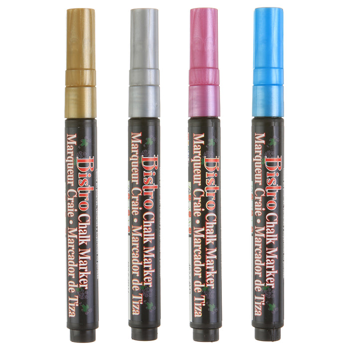 BISTRO CHALK METALLIC FINE POINT SET 4M