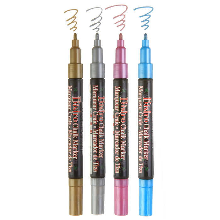 BISTRO CHALK METALLIC FINE POINT SET 4M
