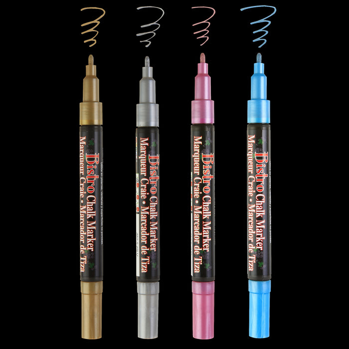 BISTRO CHALK METALLIC FINE POINT SET 4M