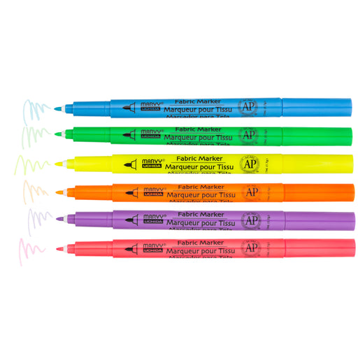 FABRIC MARKER FINE TIP - SET C - Marvy Uchida