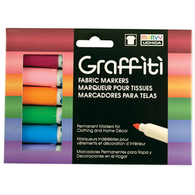 GRAFFITI FABRIC MARKER SETS - Marvy Uchida