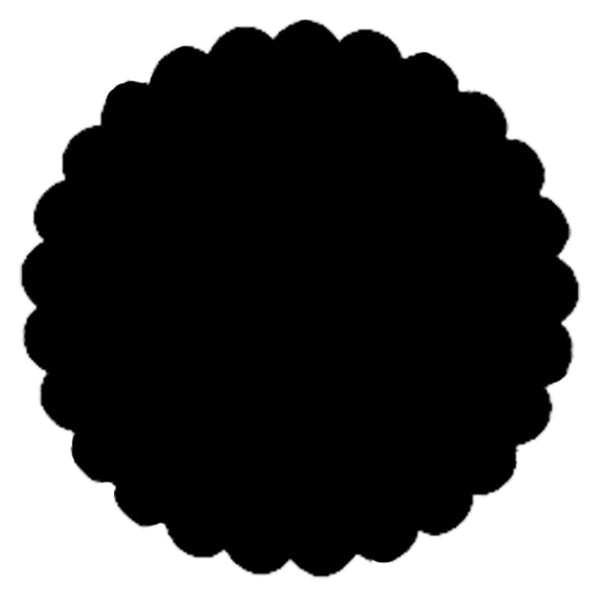 scalloped circle shape